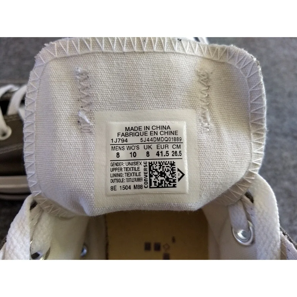 Converse Chuck Taylor All Star Sneakers Low Top Drk Gray Lace Up Unisex M-8/W-10 - Picture 5 of 16